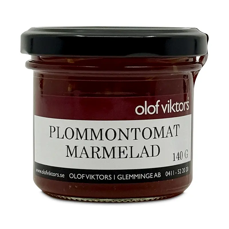 Plommontomatmarmelad 24 x 140 g från Olof Viktors | #25001 | Sylt, Mos, Marmelad & Gelé