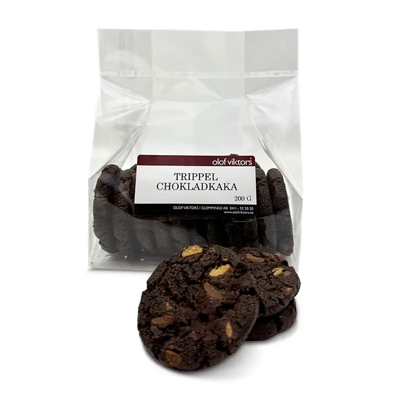 Trippel Chokladkaka 20 x 200 g från Olof Viktors | #3024 | Kakor & Söta kex