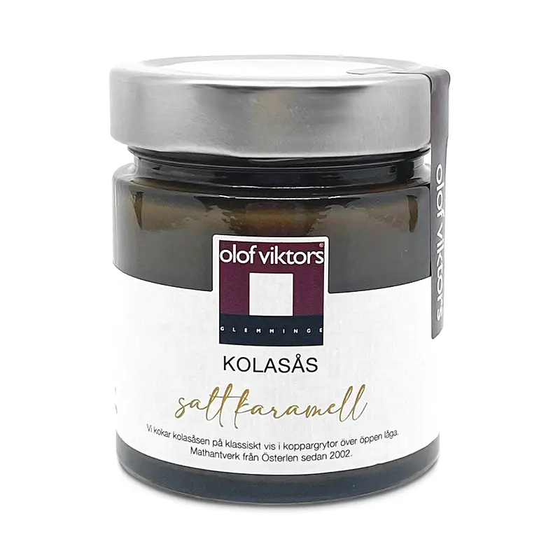 Kolasås Salt Karamell  12 x 225 g från Olof Viktors | #7111 | Glassås & Strössel