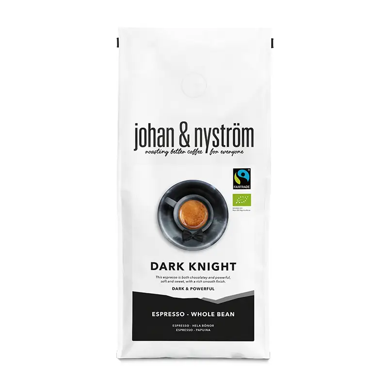 Dark Knight Espressobönor 12 x 500 g från johan & nyström | #KEFTO500 | Kaffe