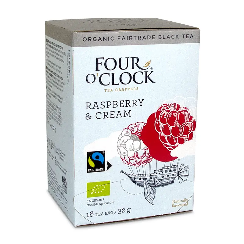 Raspberry & Cream 6 x 16 st från Four O'Clock | #41001 | Te
