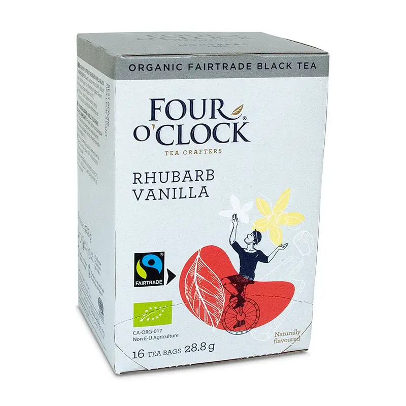 Rhubarb Vanilla 6 x 16 st från Four O'Clock | #41002 | Te