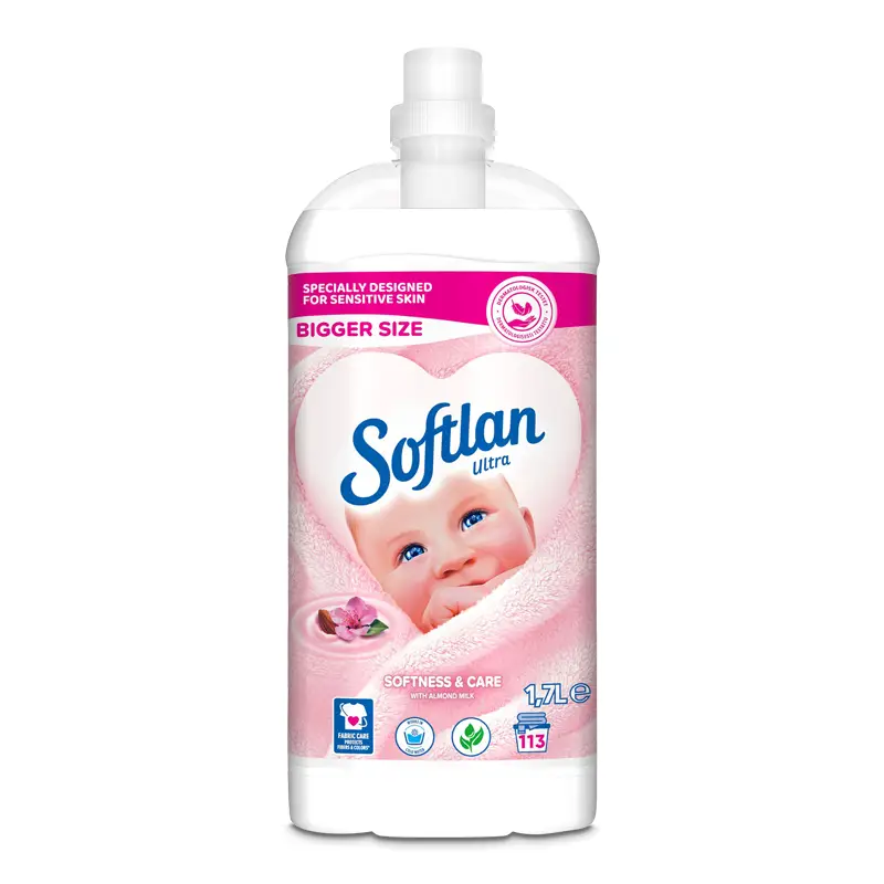 Sköljmedel Softness and Care 8 x 1.7 l från Softlan | #61037526 | Sköljmedel