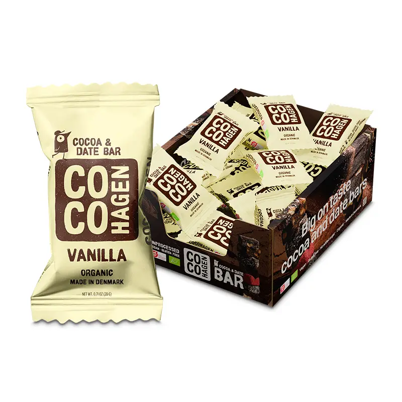 Vanilla Bar 25 x 20 g från Cocohagen | #41082512 | Bars