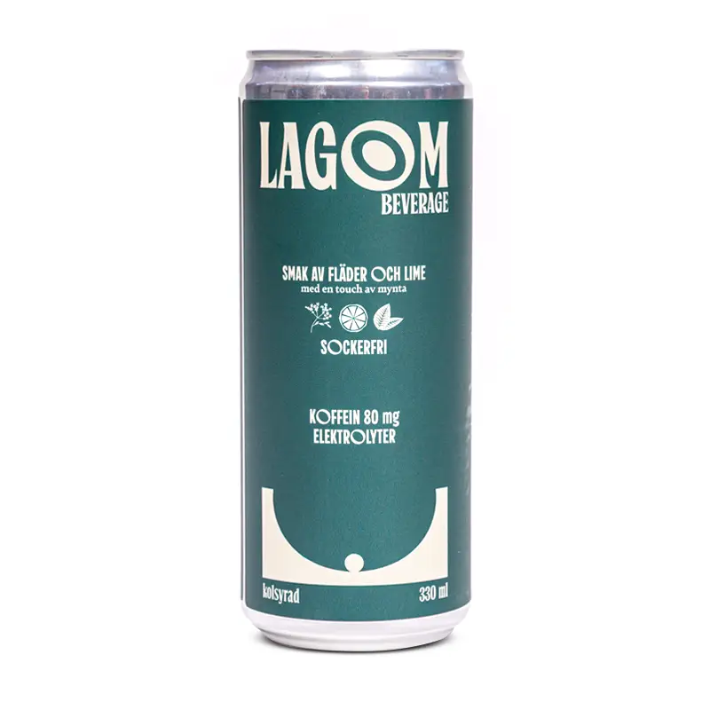 Lagom Beverage Sockerfri 24 x 33 cl från Lagom Beverage | #102 | Energidrycker