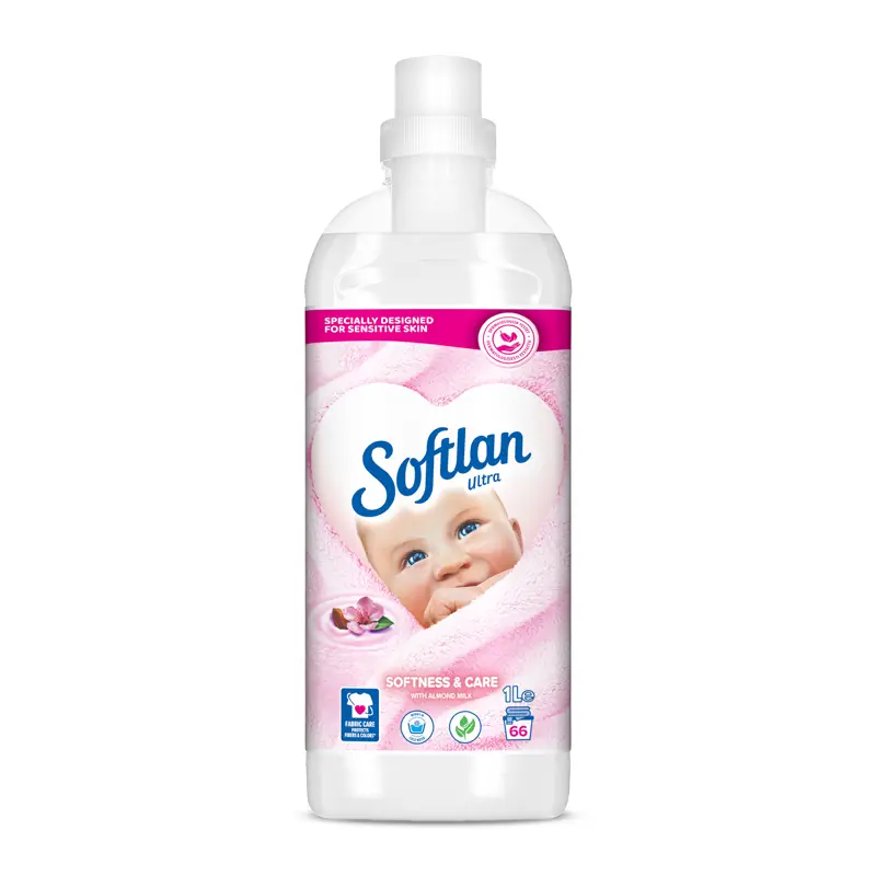 Sköljmedel Softness and Care 12 x 1 l från Softlan | #61033201 | Sköljmedel