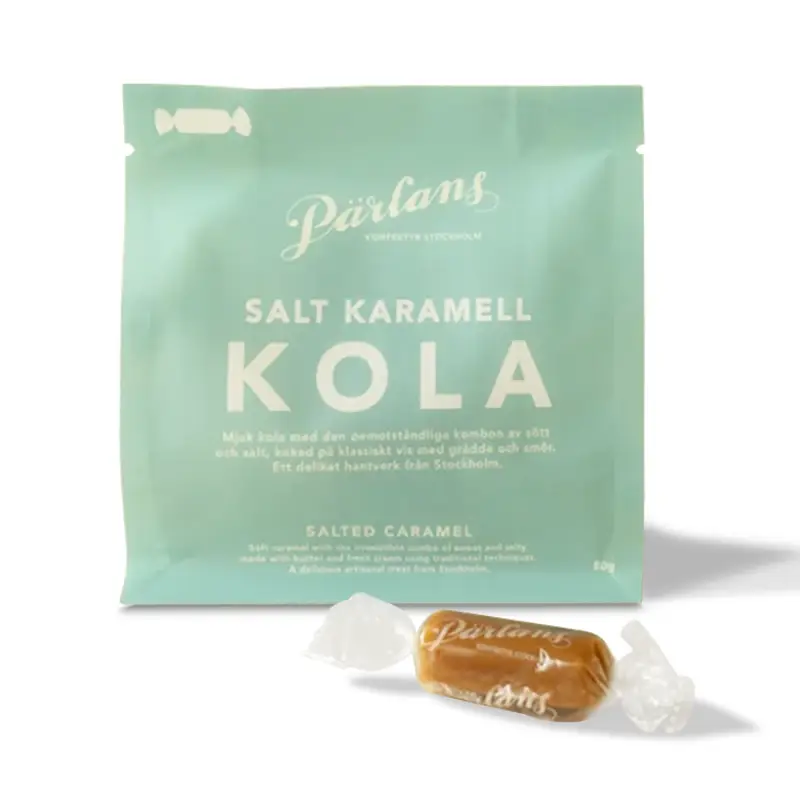 Kola Salt Karamell 8 x 80 g från Pärlans Konfektyr | #425 | Godis