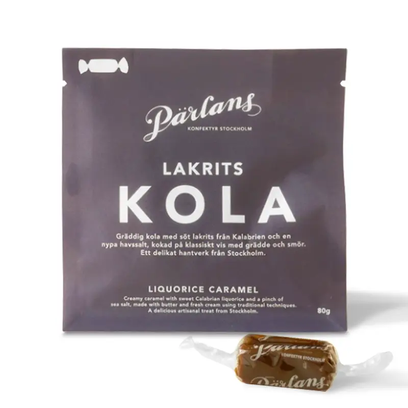 Kola Söt Lakrits 8 x 80 g från Pärlans Konfektyr | #427 | Godis