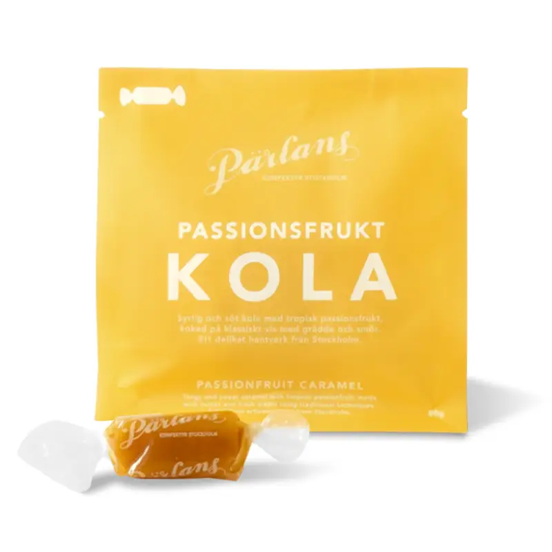 Kola Passionsfrukt 8 x 80 g från Pärlans Konfektyr | #428 | Godis
