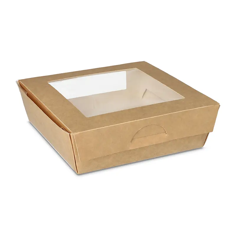 Delibricka Papp med Fönster 1000ml 4 x 25 st från Papstar | #86574 | Matboxar & Lock