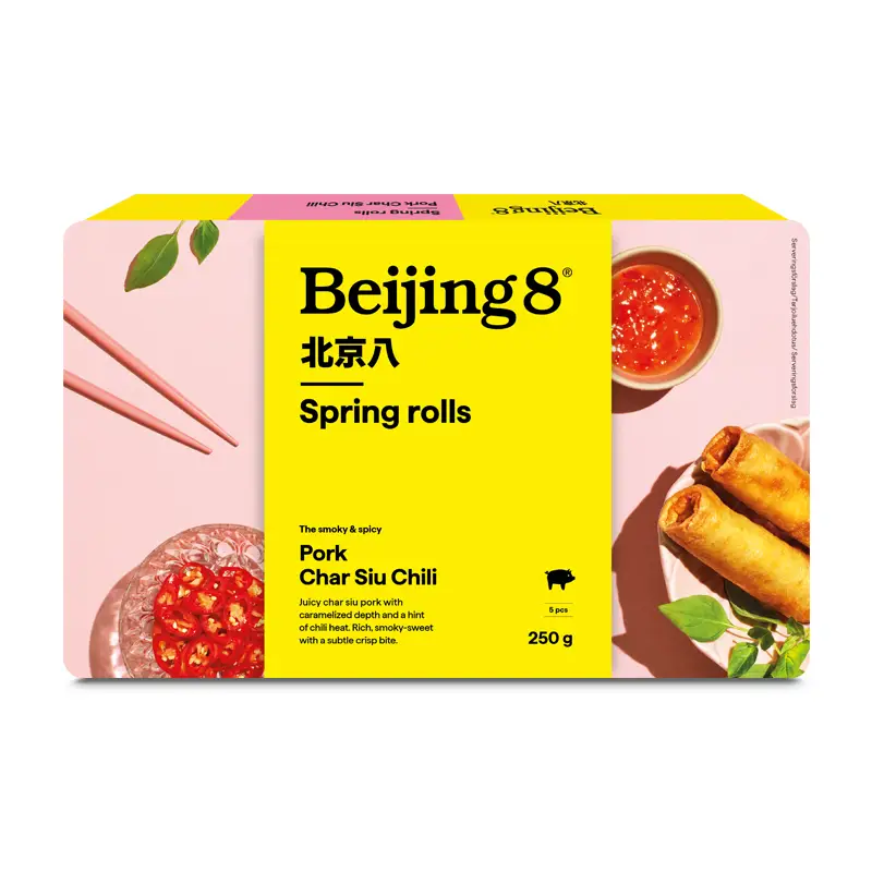 Vårrullar Fläsk, Hoisin & Chili 12 x 250 g från Beijing8 | #51002 | Måltids komponenter