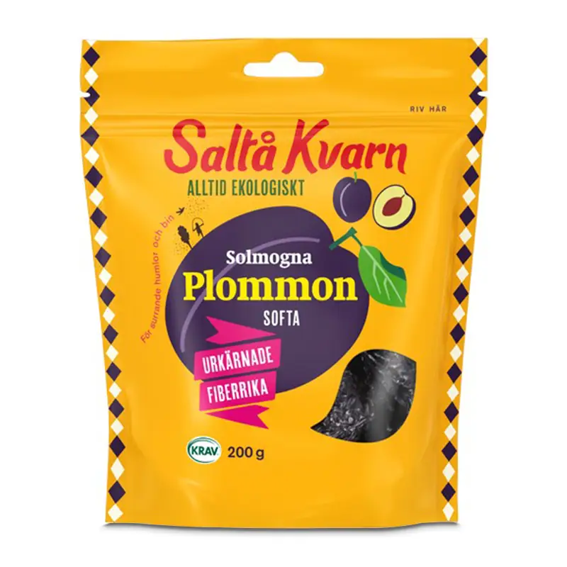 Plommon Softa 10 x 200 g från Saltå Kvarn | #5042 | Torkad frukt
