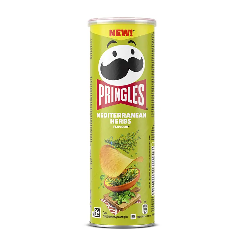 Mediterrean Herbs 19 x 165 g från Pringles | #54694 | Chips