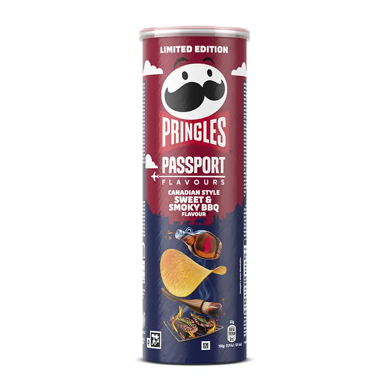 Sweet & Smokey BBQ 19 x 165 g från Pringles | #54698 | Chips
