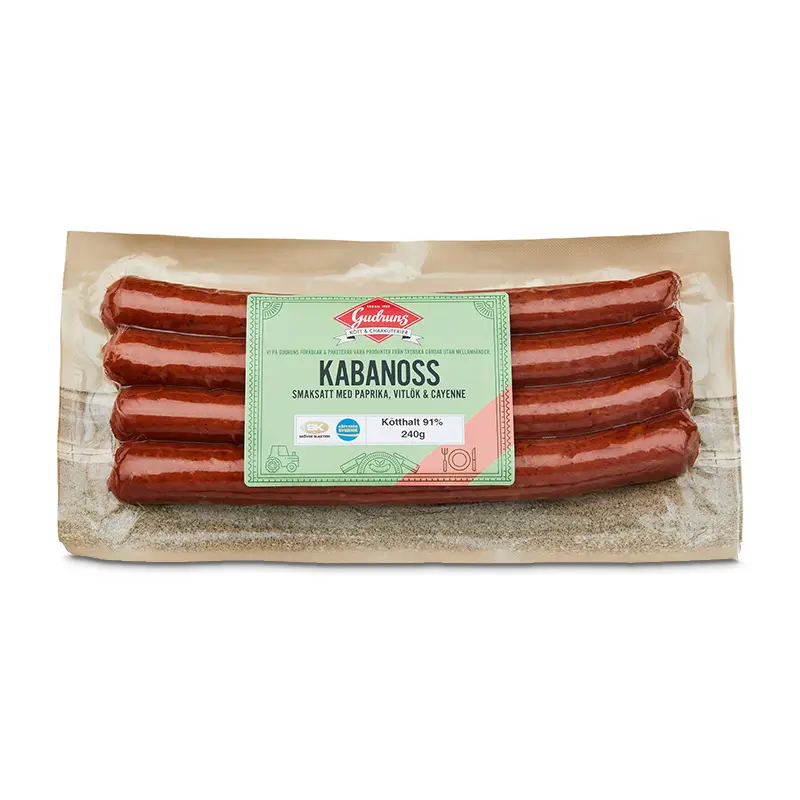 Kabanoss 12 x 240 g från Gudruns | #4126 | Korv