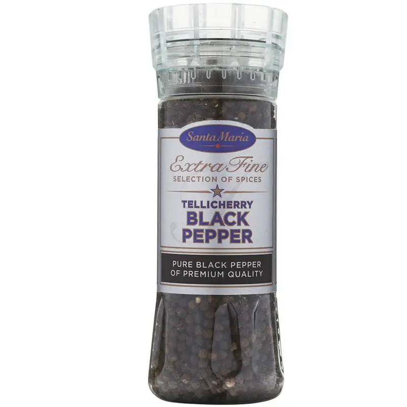 Tellicherry svartpeppar 1 x 210 g från Santa Maria | #4140 | Kryddor