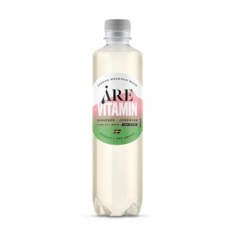 Vitamin Rabarber/Jordgubb PET 24 x 50 cl från Åre Vitamin | #4204 | Funktionsdryck