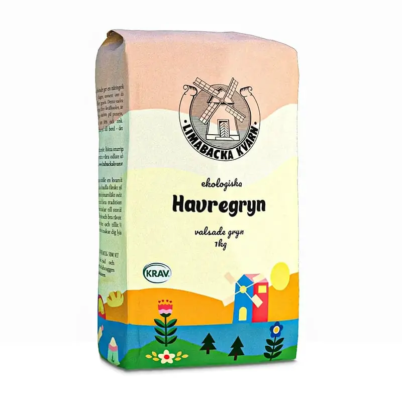 Havregryn 6 x 1 kg från Limabacka Kvarn | #4206 | Ris & Gryn