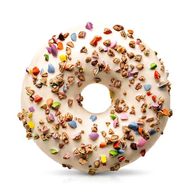 Donut Chrushed Candy White 48 x 56 g från DNWBH | #4250910 | Donuts
