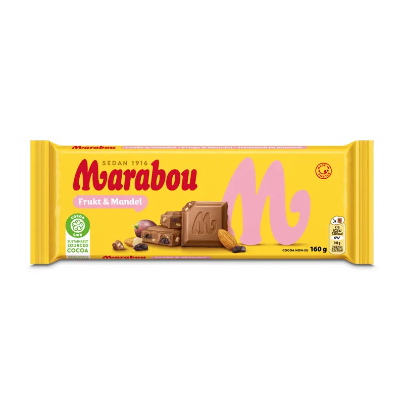 Marabou Frukt & Mandel 15 x 160 g från Marabou | #4315399 | Choklad