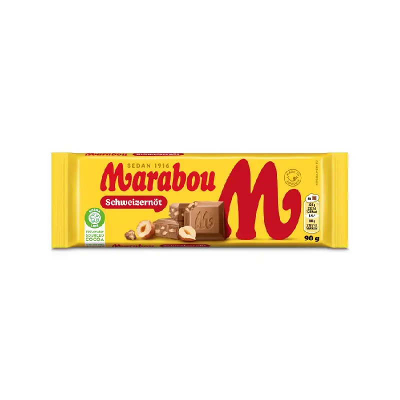 Marabou Schweizernöt 24 x 90 g från Marabou | #4318050 | Choklad