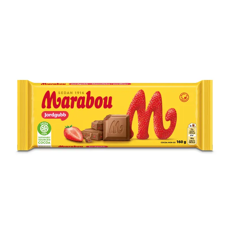 Marabou Jordgubb 15 x 160 g från Marabou | #4319284 | Choklad
