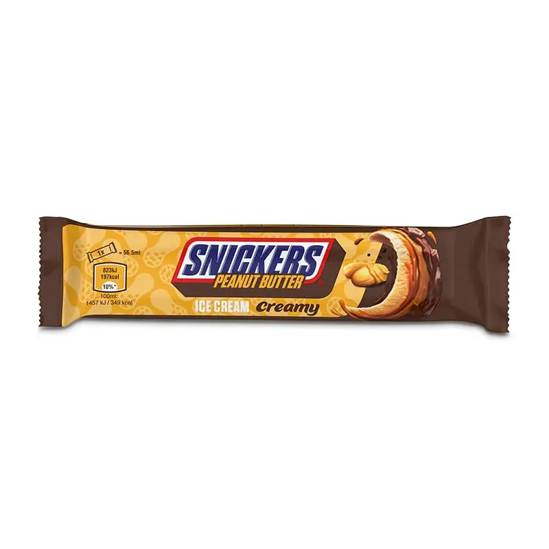 Snickers Creamy Ice Cream 24 st från Mars | #434486 | Pinnglass