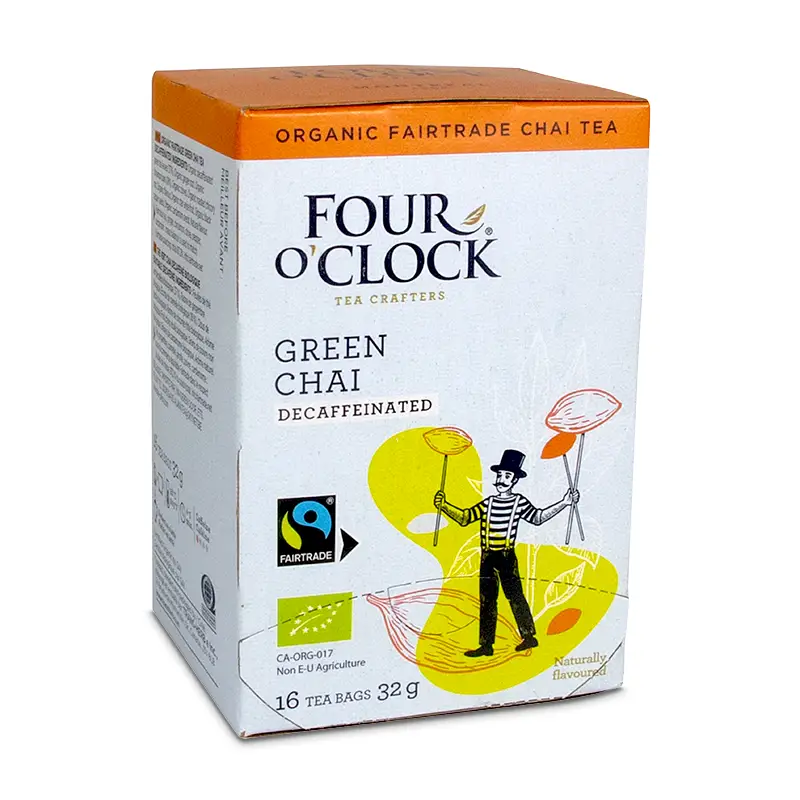 Decaf Green Chai 6 x 16 st från Four O'Clock | #44003 | Te