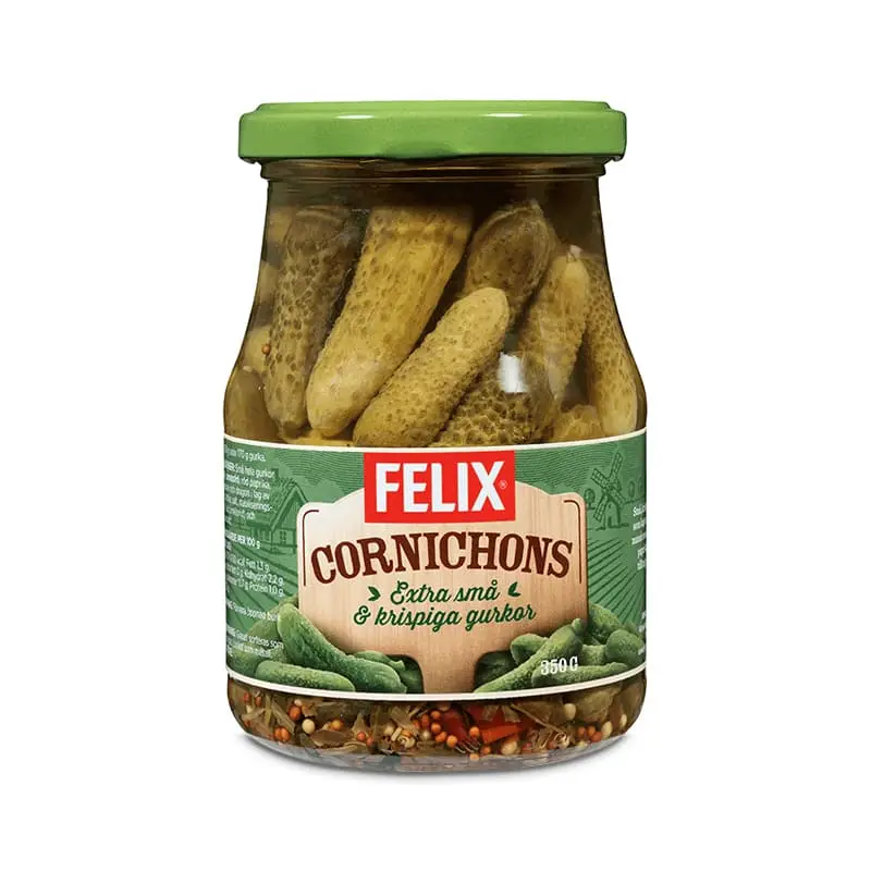 Cornichons 12 x 350 g från Felix | #454005204 | Grönsakskonserv