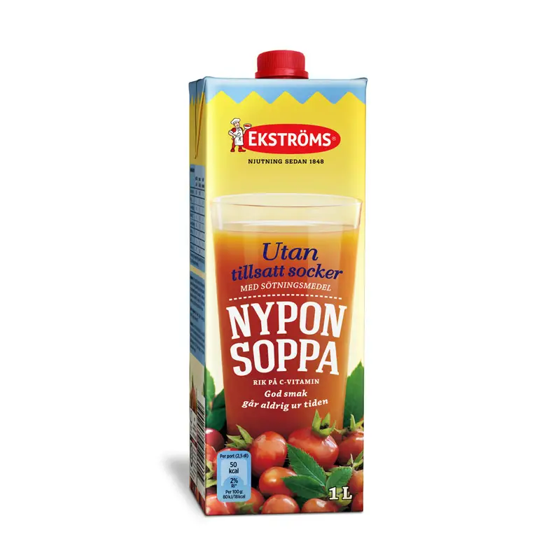 Nyponsoppa Utan Socker 8 x 1 l från Ekströms | #454007020 | Soppa & Kräm