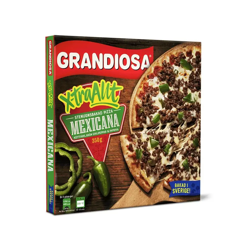 Pizza X-Tra Allt Mexicana 12 x 350 g från Grandiosa | #454007187 | Pizza