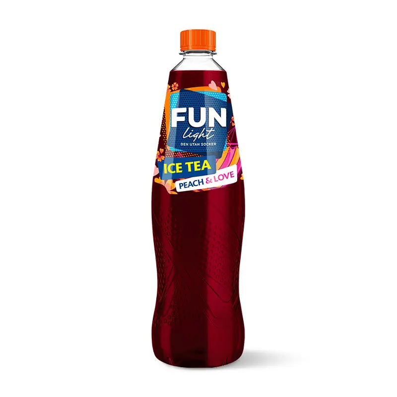 Ice Tea Peach & Love 12 x 1 l från Fun Light | #510006250 | Saft
