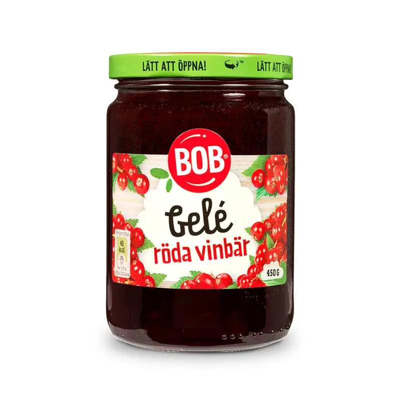 Röd Vinbärsgelé 12 x 450 g från BOB | #454064712 | Sylt, Mos, Marmelad & Gelé
