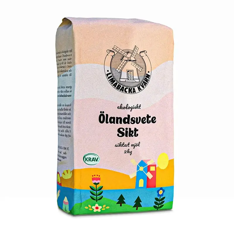 Öländskt Lantvete Sikt 6 x 2 kg från Limabacka Kvarn | #4626 | Bakprodukter
