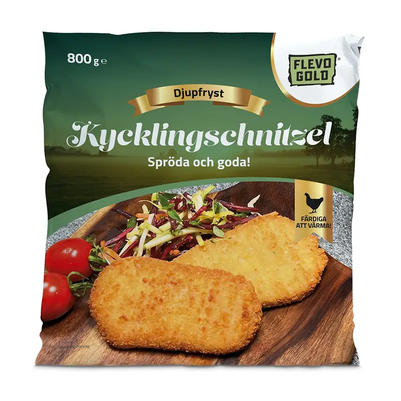 Kycklingschnitzel Förstekt 70g 10 x 800 g från FlevoGold | #4710-F8 | Schnitzel