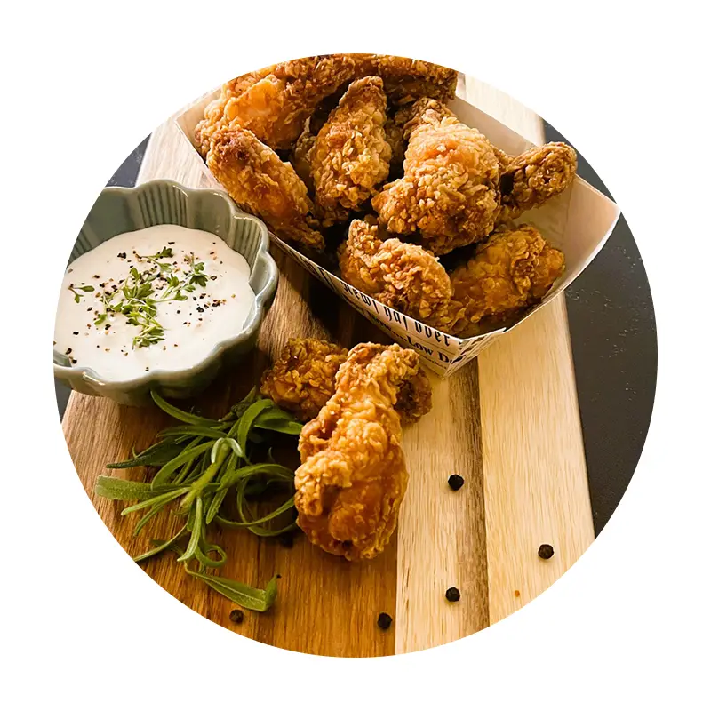Sprödbakade Hotwings 10 x 1 kg från FlevoGold | #4713-F1 | Kyckling