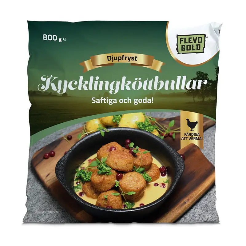 Kycklingköttbullar 10 x 800 g från FlevoGold | #4721-F8 | Köttbullar