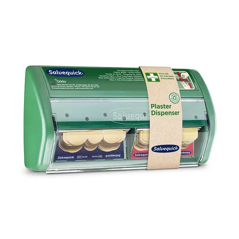 Plåsterautomat med Plast- och Textilplåster 1 st från Salvequick | #490700 | Första Hjälpen
