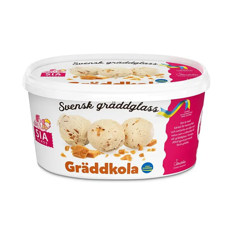 Gräddkola Glass 6 x 1.5 l från SIA glass | #50008 | Kulglass