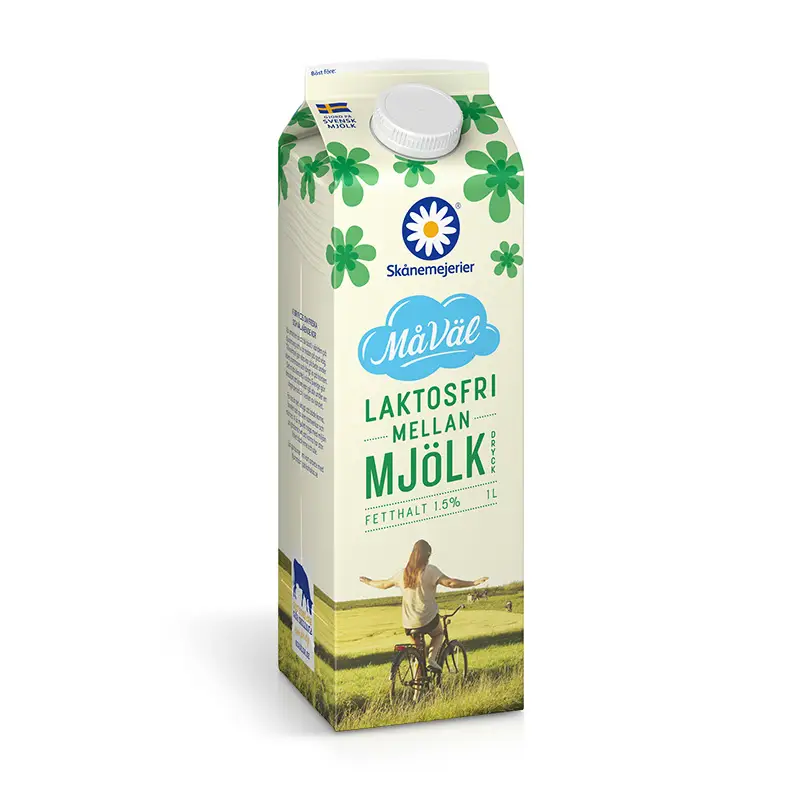 Mellanmjölk Laktosfri 6 x 1 l från Skånemejerier | #50165 | Mjölk