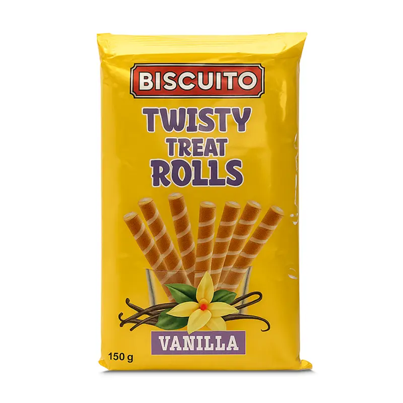 Twisty Treat Rolls Vanilla 11 x 150 g från Biscuito | #502 | Kakor & Söta kex