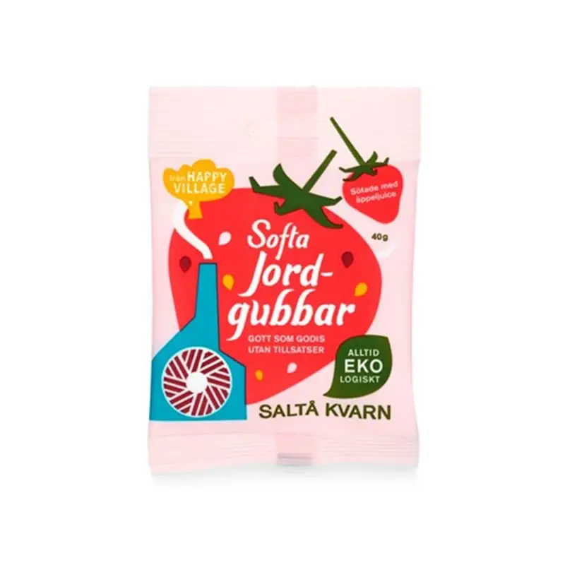 Snacks Softa Jordgubbar 18 x 40 g från Saltå Kvarn | #5024 | Torkad frukt