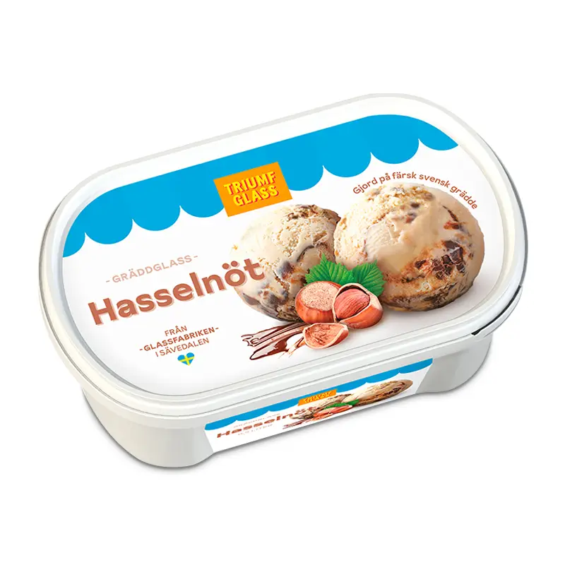 Hasselnöt Glass 6 x 500 ml från Triumf Glass | #50248 | Kulglass