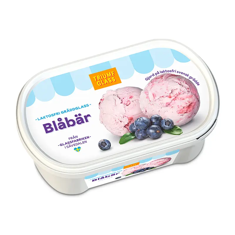 Blåbär Laktosfri Glass 6 x 500 ml från Triumf Glass | #50250 | Kulglass