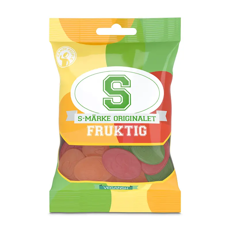 S-märke Frukt 18 x 70 g från CandyPeople | #50782 | Godis