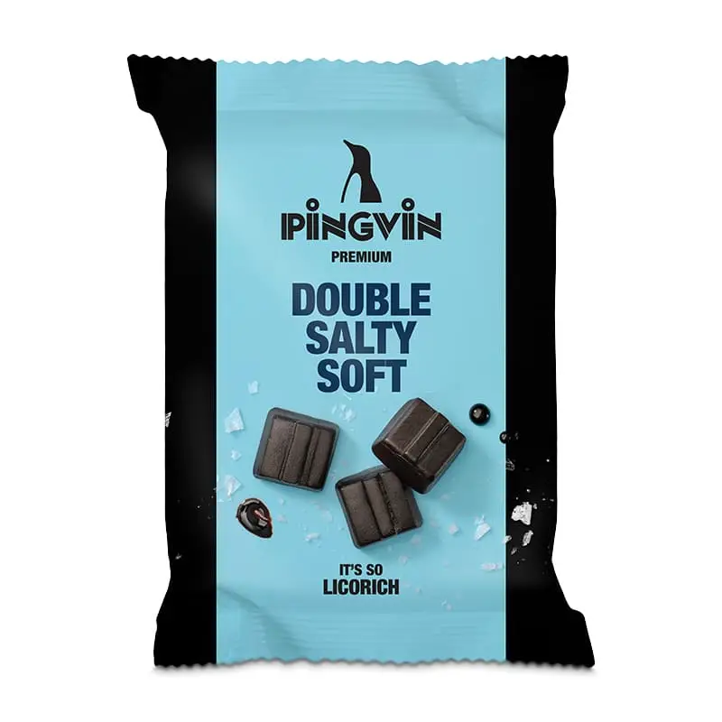 Double Salty Soft 14 x 90 g från Pingvin | #507 500 | Godis