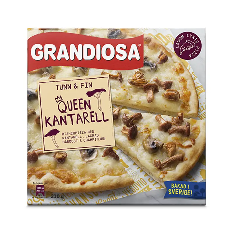 Queen Kantarell 12 x 310 g från Grandiosa | #510002095 | Pizza