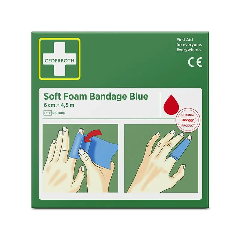 Soft Foam Bandage  6 cm x 4,5 m 1 st från Cederroth | #51011010 | Första Hjälpen