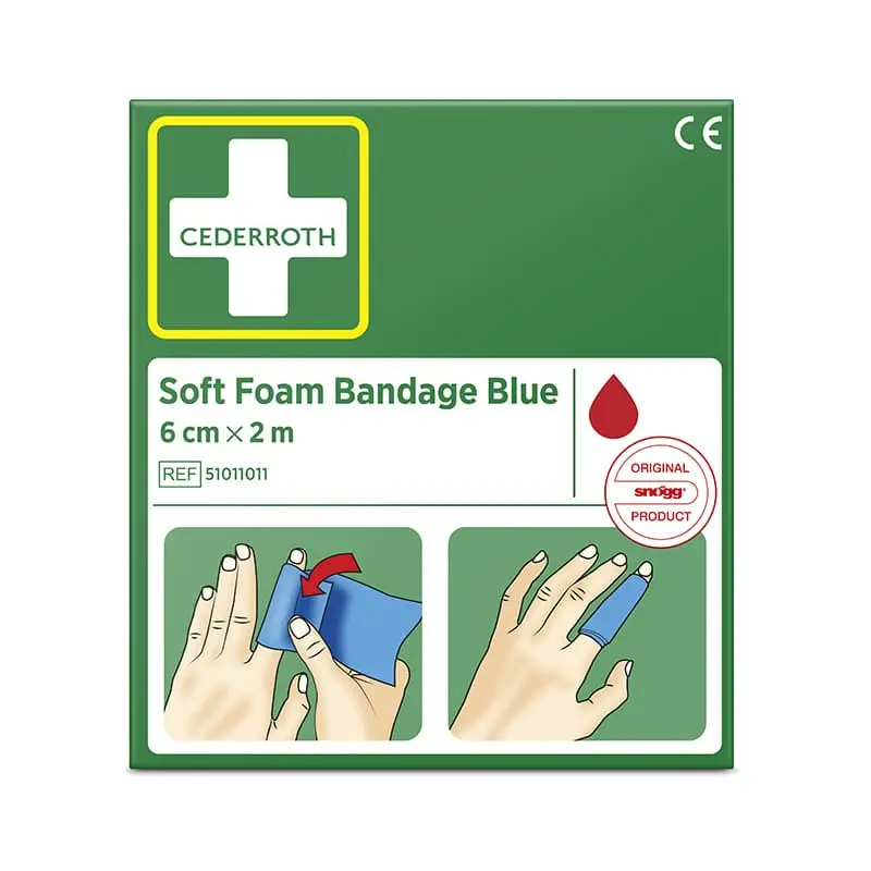 Soft Foam Bandage 6 cm x 2 m 1 st från Cederroth | #51011011 | Första Hjälpen