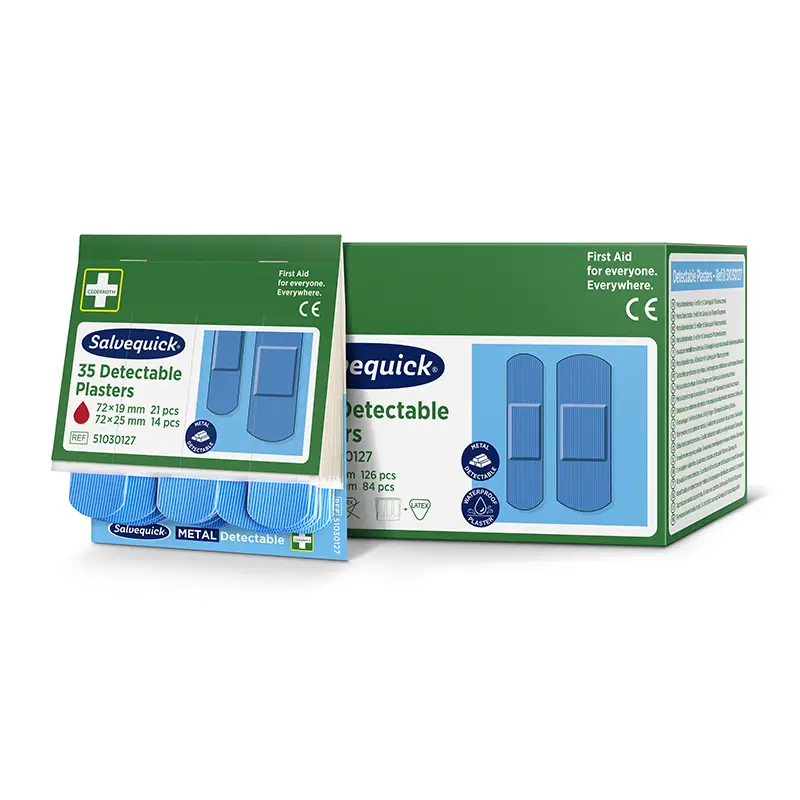 Detectable Plåster 6 x 35 st från Salvequick | #51030127 | Första Hjälpen